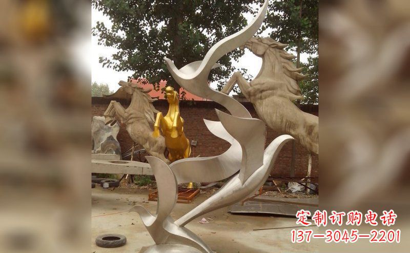 泰州不锈钢大雁雕塑