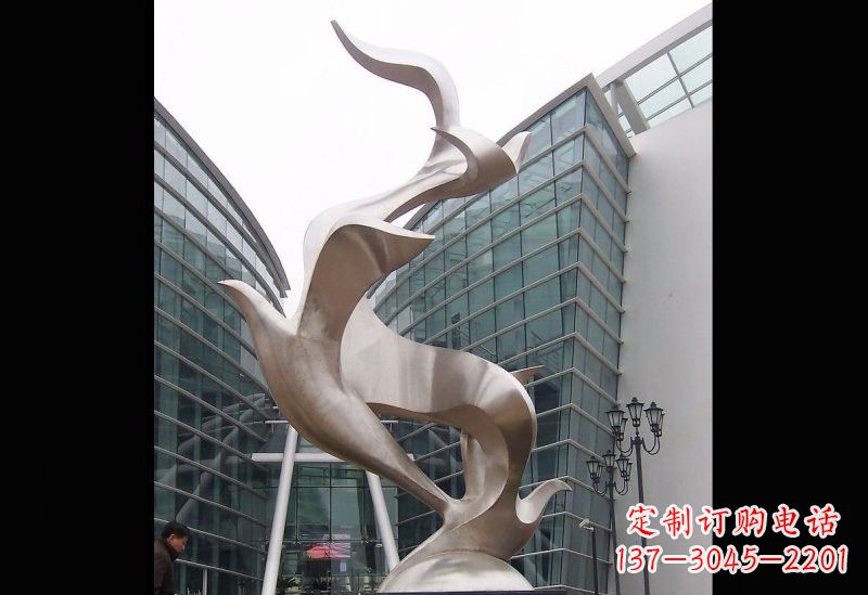 泰州精美的不锈钢大雁雕塑