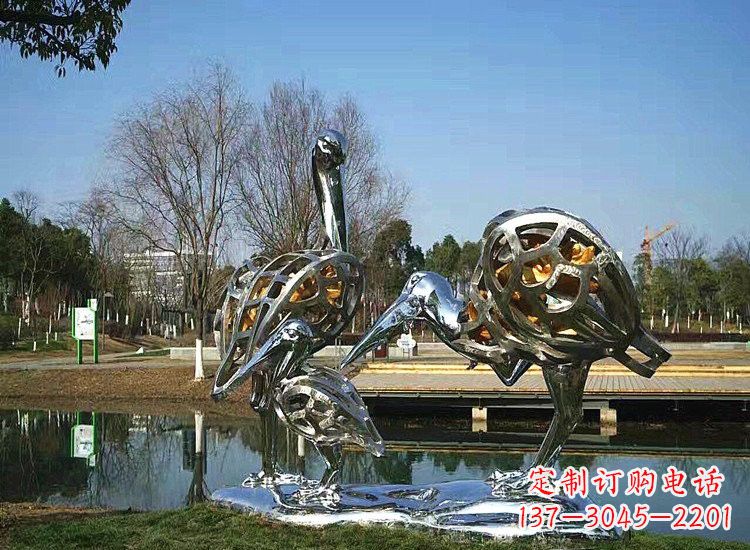 泰州精美非凡的不锈钢丹顶鹤雕塑