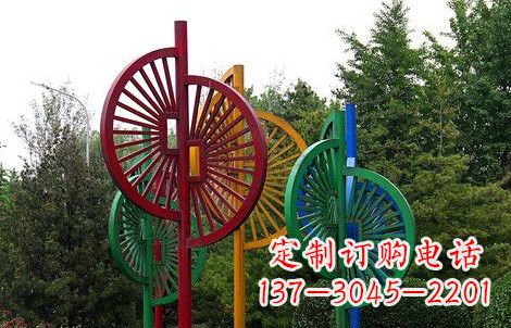 泰州不锈钢风车雕塑——动态美的艺术结晶