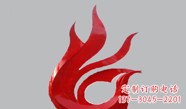 泰州不锈钢凤凰雕塑——传承古代文化之美