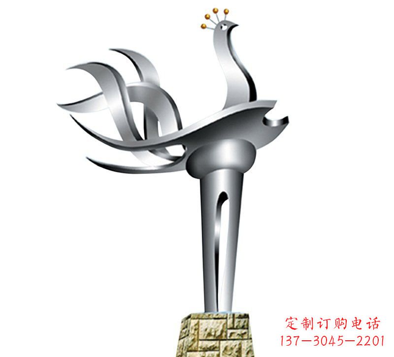 泰州不锈钢抽象凤凰设计图