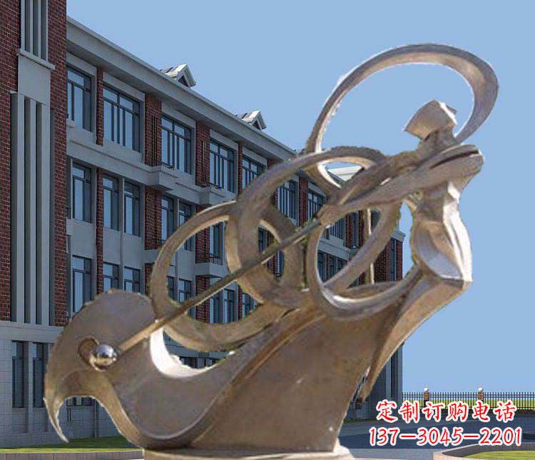 泰州不锈钢制作的高尔夫球人物雕塑