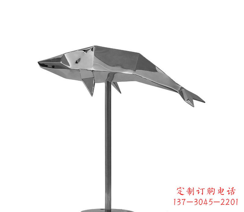 泰州不锈钢海豚雕塑