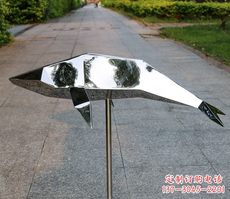 泰州不锈钢海豚雕塑令人惊叹的精致艺术品