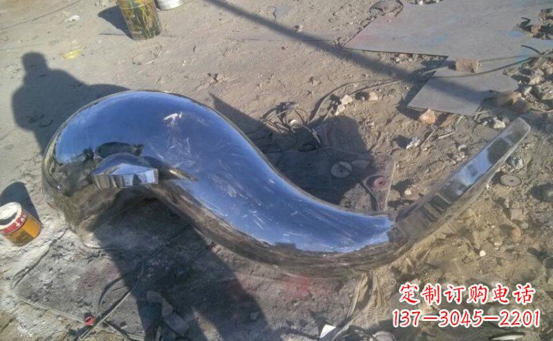 泰州不锈钢海豚雕塑展示优雅美丽