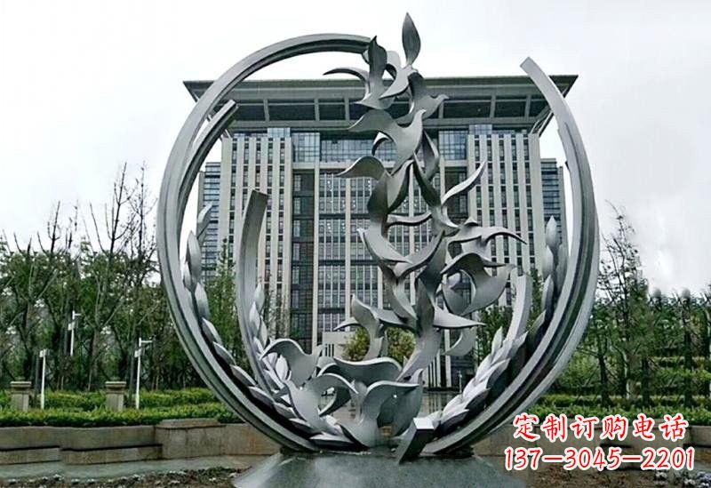 泰州不锈钢和平鸽雕塑