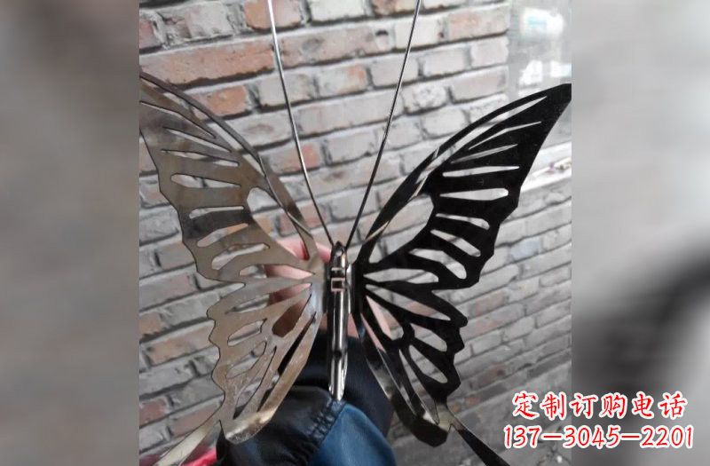 泰州精美不锈钢蝴蝶雕塑
