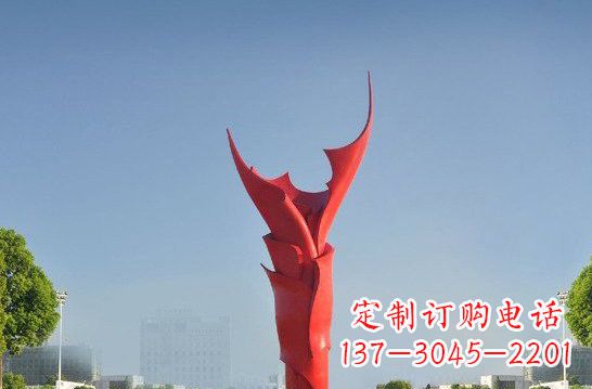 泰州不锈钢火炬雕塑——点燃友谊之火