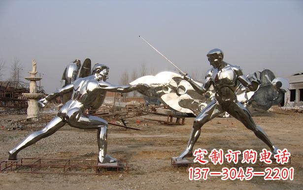 泰州不锈钢雕刻的运动员雕塑