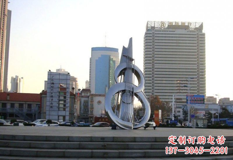 泰州不锈钢吉他雕塑