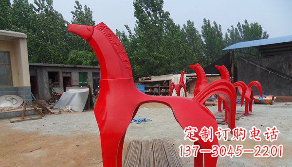 泰州不锈钢马雕塑精致而经久