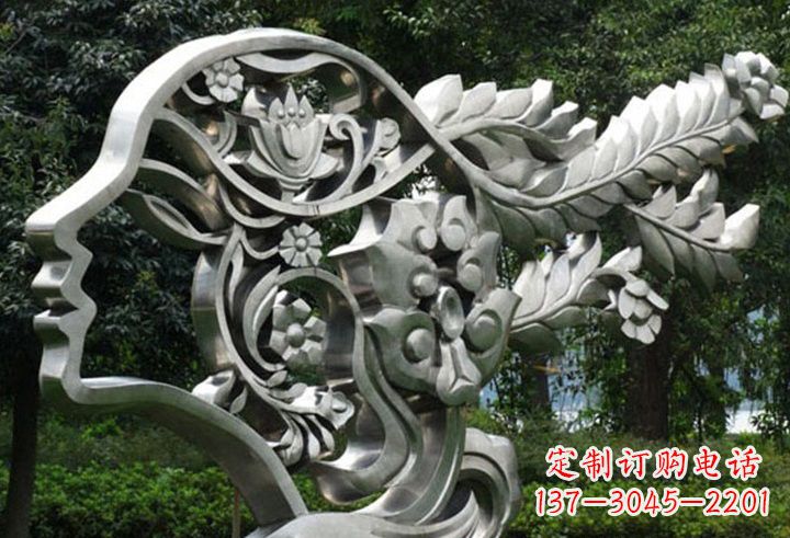 泰州不锈钢美女雕塑一种流行的艺术形式