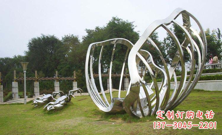 泰州不锈钢贝壳雕塑的美