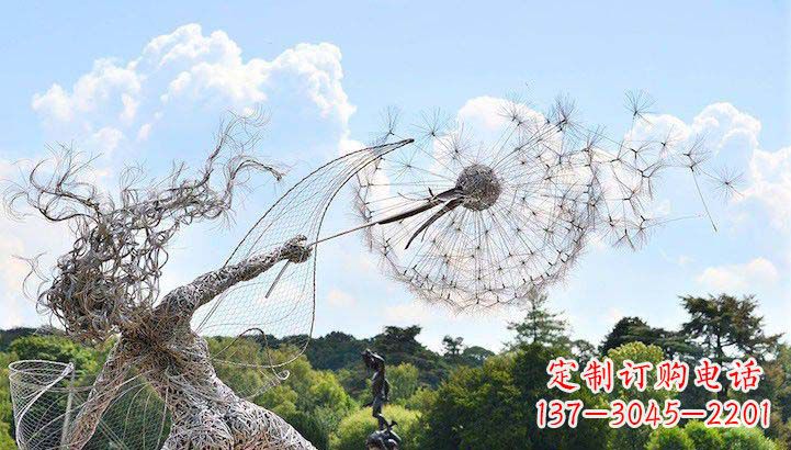 泰州不锈钢蒲公英雕塑