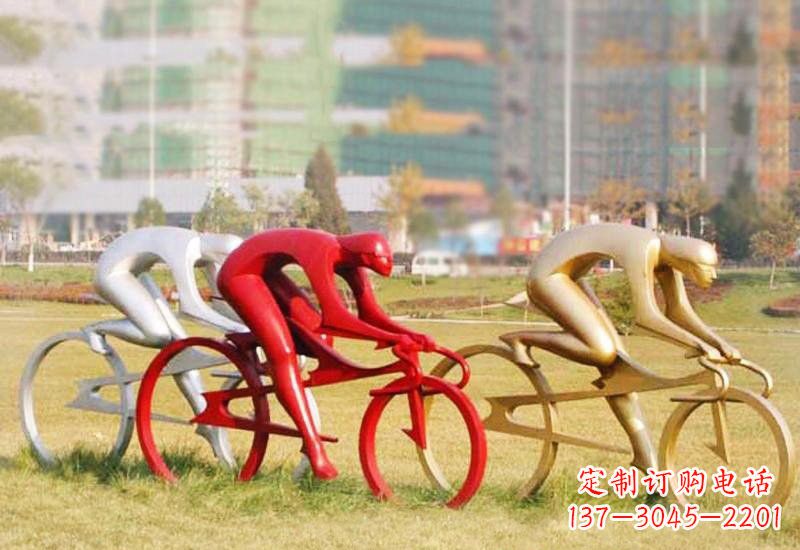 泰州不锈钢自行车雕塑