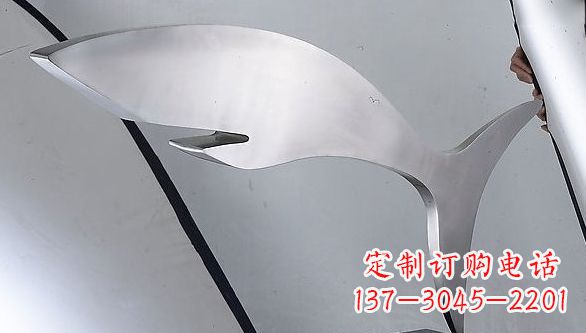 泰州不锈钢抽象鲨鱼动物雕塑