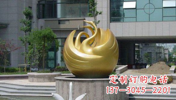 泰州不锈钢天鹅雕塑
