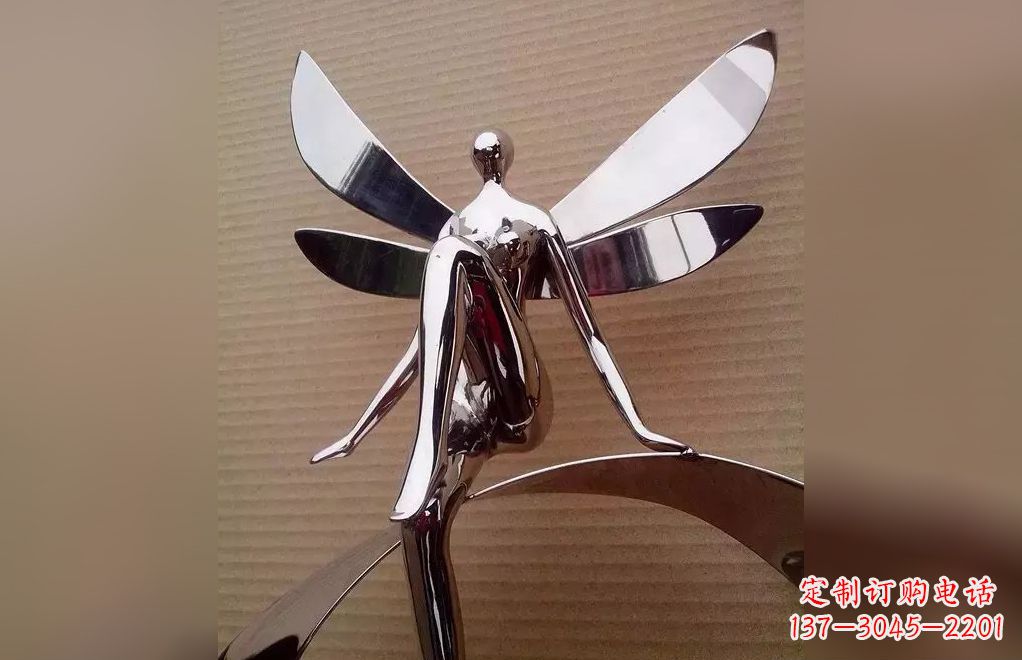 泰州不锈钢天使雕塑