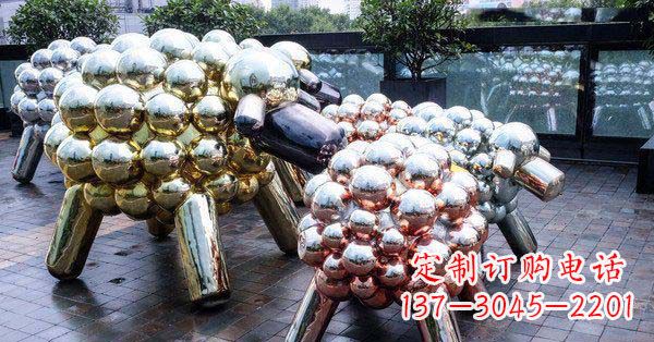 泰州不锈钢羊雕塑艺术与美感相结合