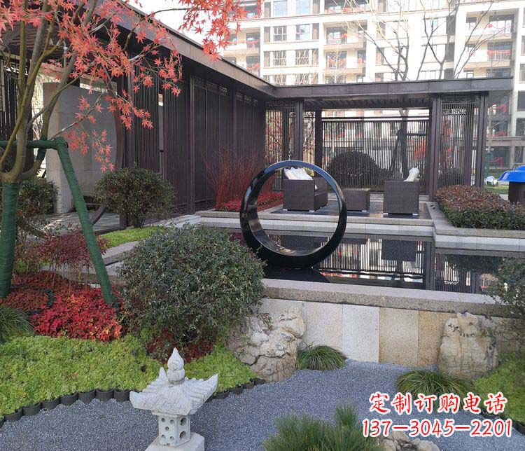 泰州不锈钢圆环雕塑——精美绝伦