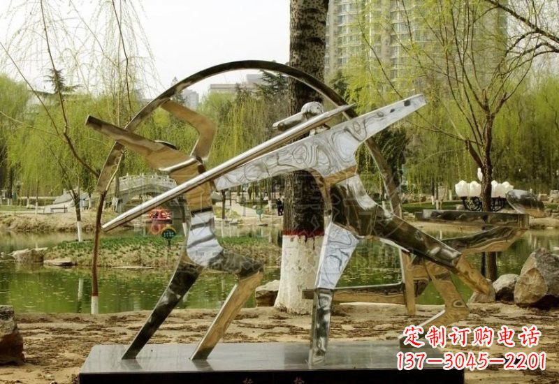 泰州不锈钢运动员雕塑
