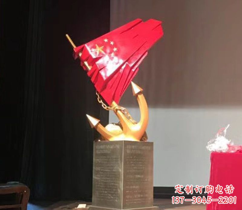 泰州五星红旗雕塑传承中国革命精神
