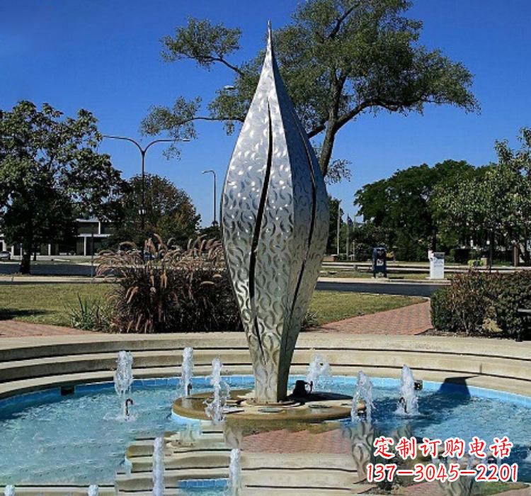 泰州不锈钢创意喷泉雕塑