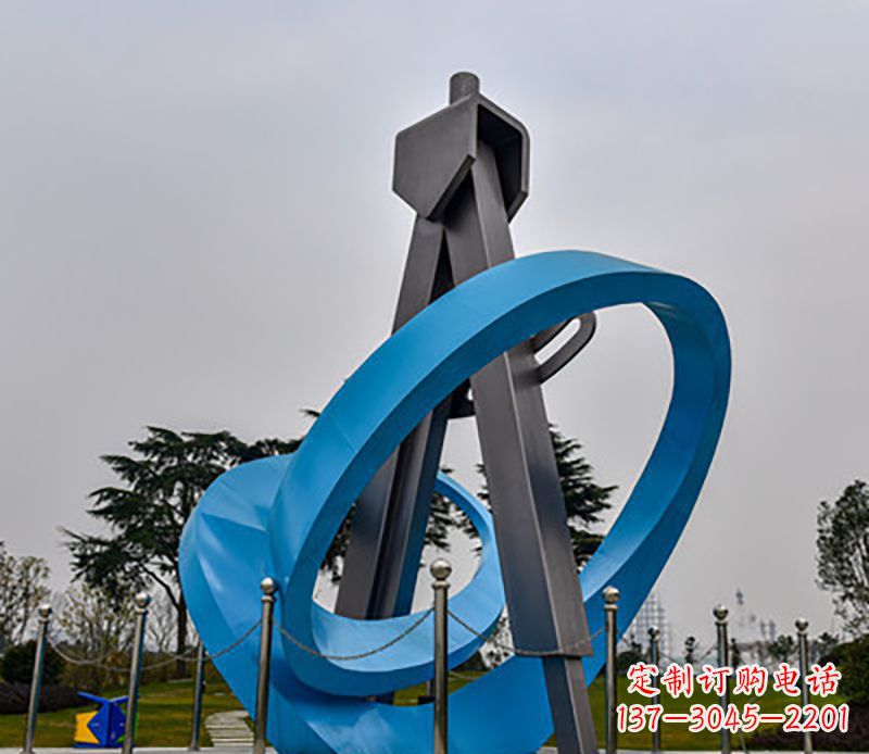 泰州精美的不锈钢圆规雕塑