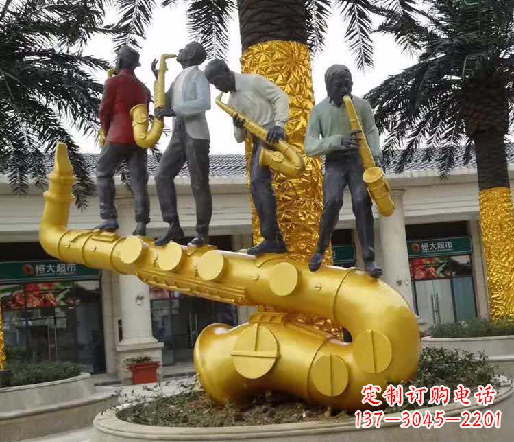 泰州不锈钢萨克斯雕塑精美绝伦