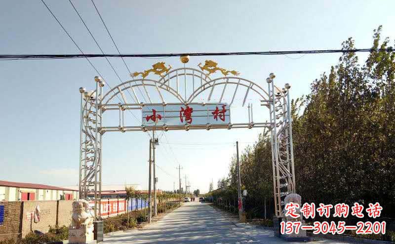 泰州不锈钢牌坊雕塑艺术展示美丽乡村