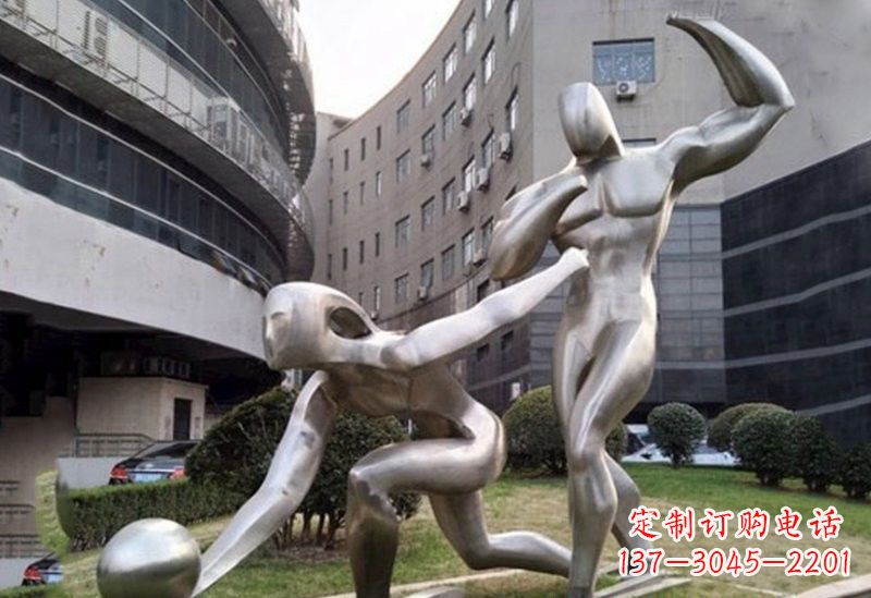 泰州不锈钢保龄球雕塑——精美绝伦