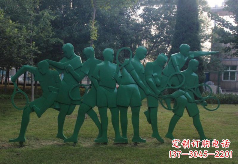 泰州不锈钢羽毛球人物雕塑精美绝伦
