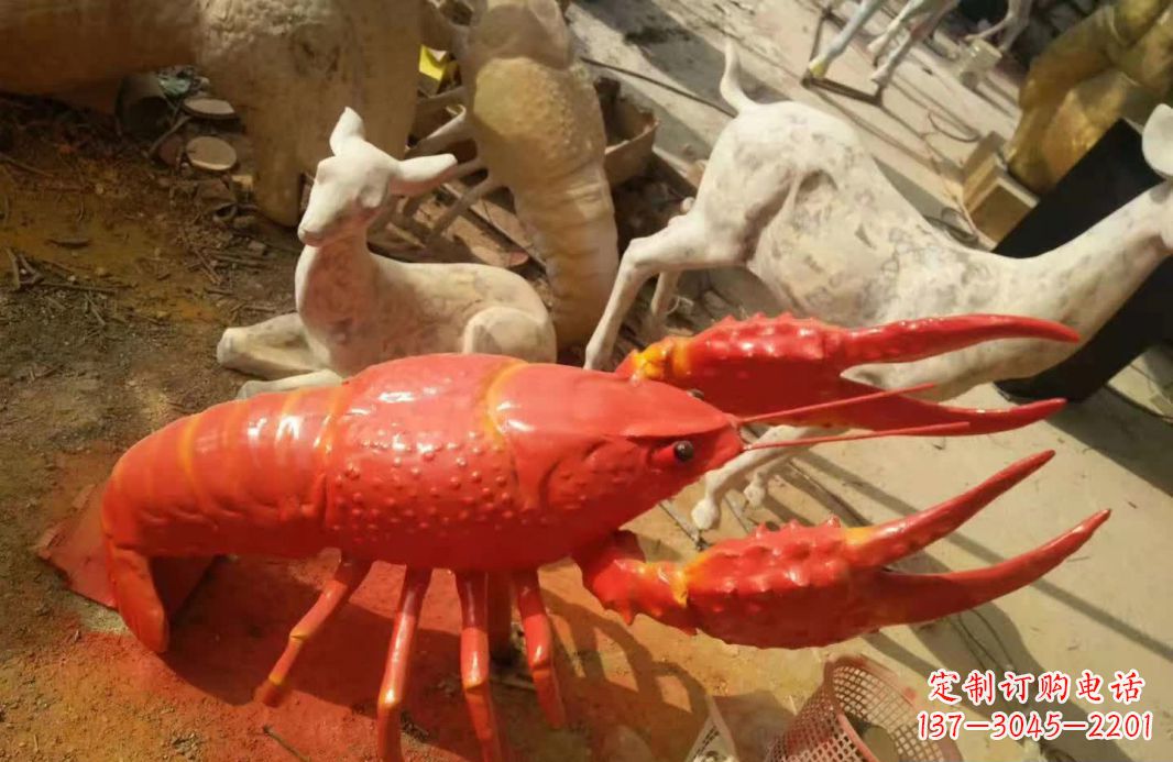 泰州不锈钢大龙虾雕塑象征着力量与美丽