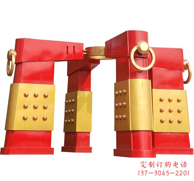 泰州不锈钢大型拱门雕塑——传承文化精髓