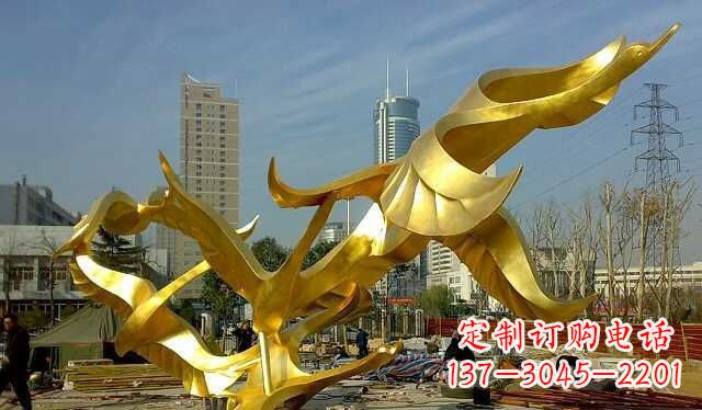 泰州不锈钢大雁雕塑——一件传承中华文化的艺术杰作