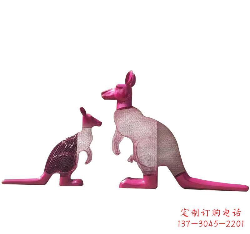 泰州不锈钢袋鼠雕塑——传承澳大利亚文化
