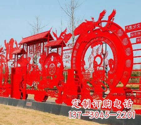 泰州不锈钢党旗雕塑——缅怀先烈、继续前进