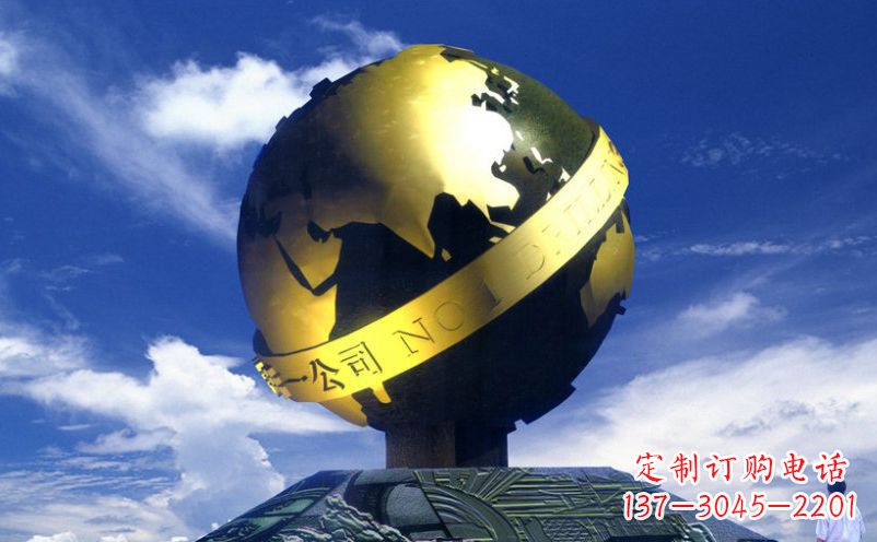 泰州不锈钢地球雕塑传承持久的环保理念