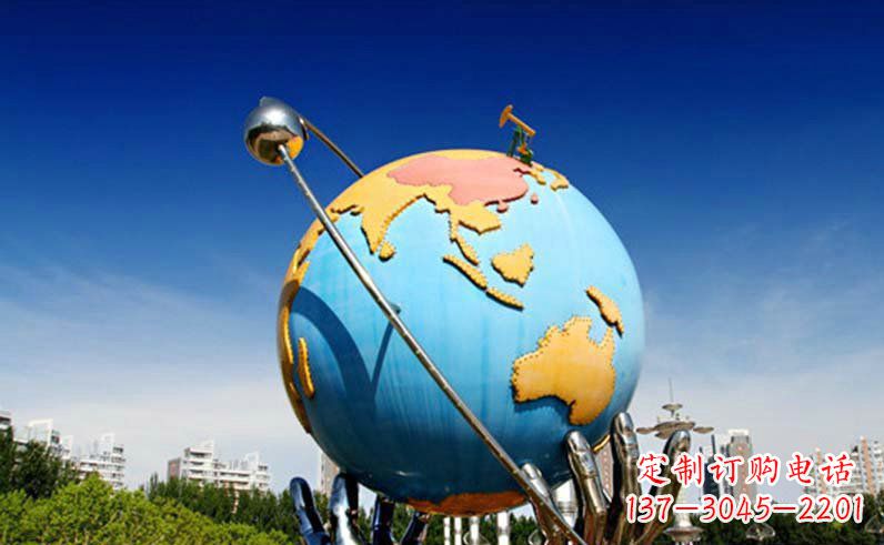泰州不锈钢地球仪雕塑精致的艺术之作