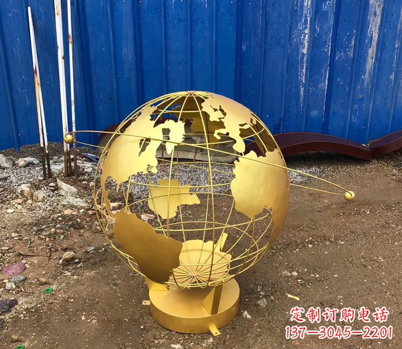 泰州精美不锈钢地球仪雕塑