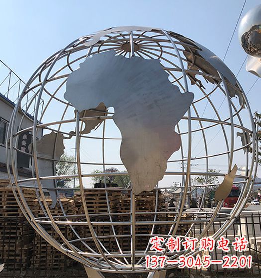 泰州不锈钢地球仪雕塑精美的艺术作品