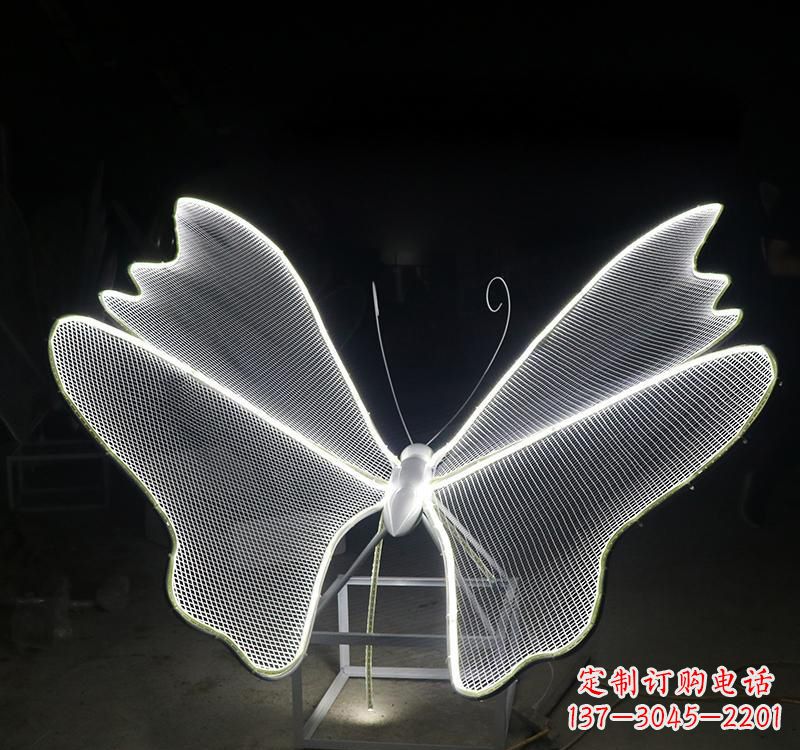 泰州不锈钢灯饰蝴蝶雕塑