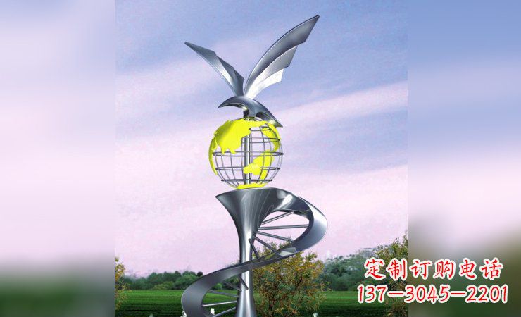 泰州雄鹰展翅,不锈钢雕塑飞翔