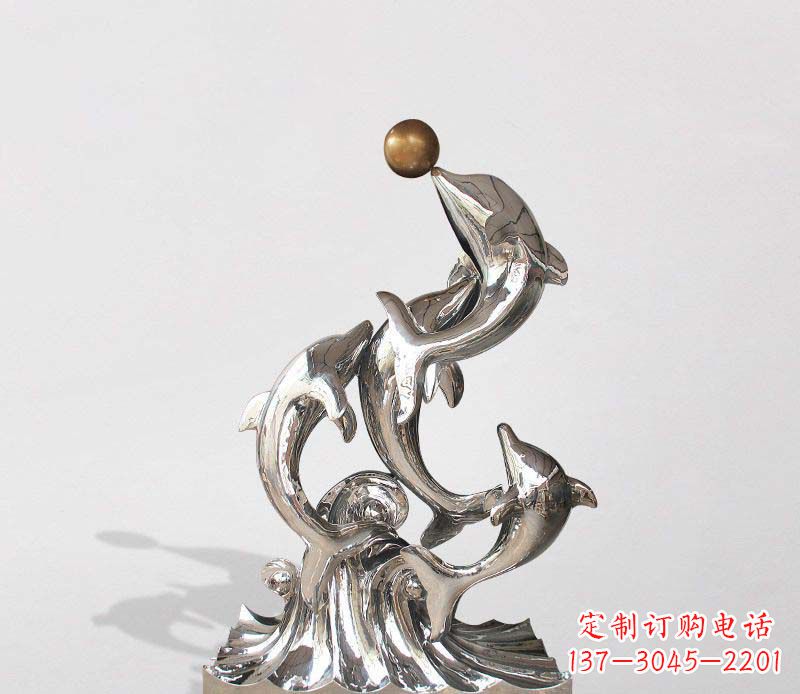 泰州不锈钢海豚雕塑精美的艺术杰作