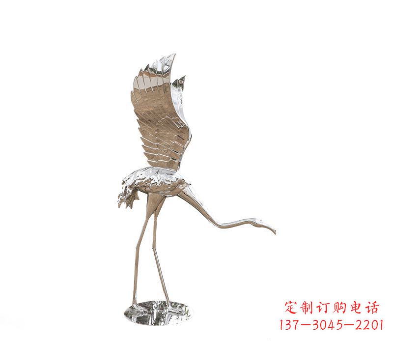 泰州不锈钢火烈鸟雕塑灿烂耀眼的艺术之作