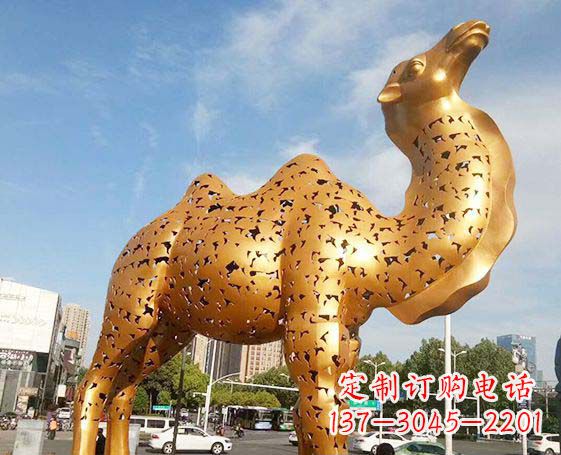 泰州不锈钢锻造骆驼雕塑