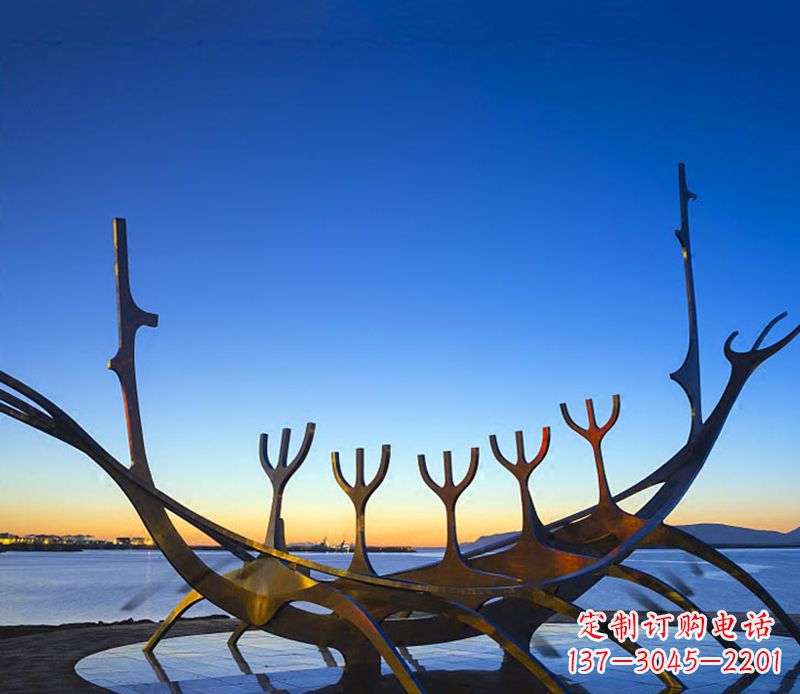 泰州帆船雕塑精致的海洋艺术品