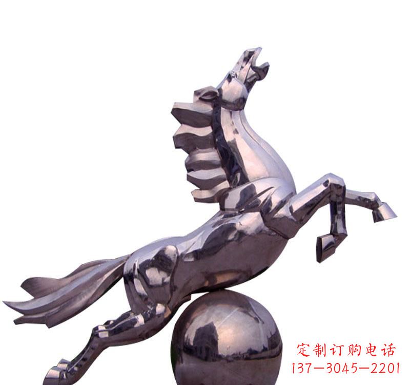 泰州不锈钢飞马城市雕塑