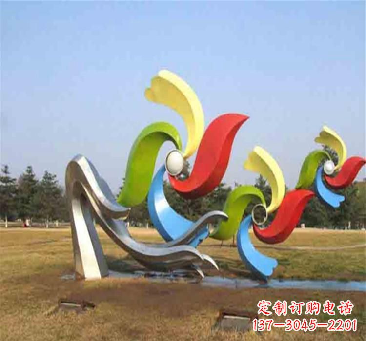 泰州不锈钢风车雕塑绚丽多彩的艺术精品